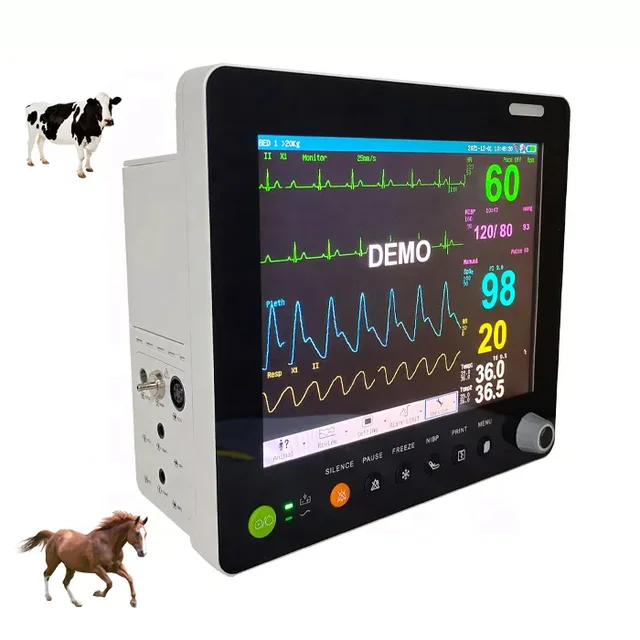 Semimodular Veterinary Monitor Functions Multi Parameter Animal Monitor Portable Multiparameter 15 Inch Modular Monitor