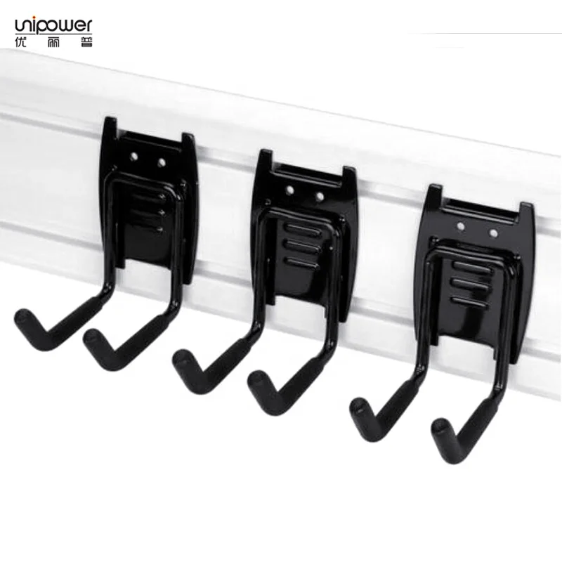 Heavy-Duty 8'' Slat Wall Double Hooks Garage Slatwall Accessories for Tool  Storage New Generation Display Hooks
