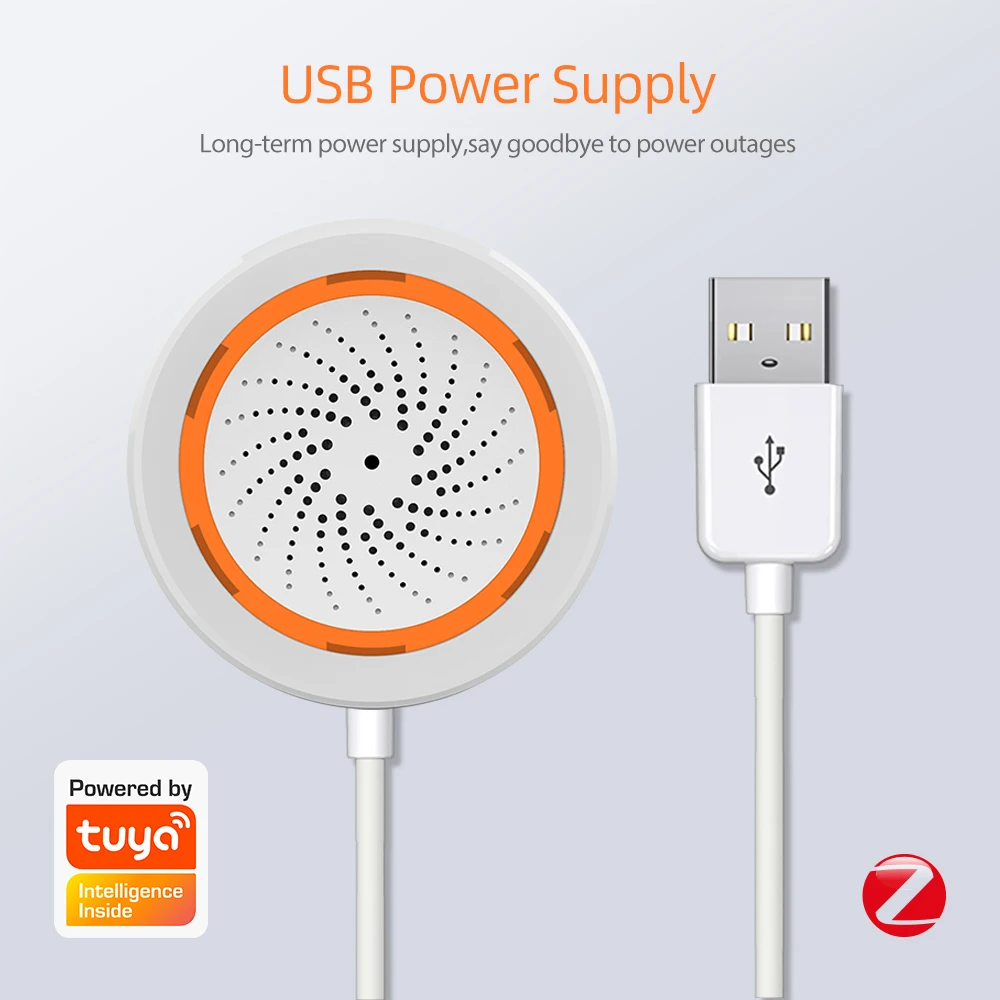 Tuya Smart Wireless Security 3 in 1 Zigbee Home Alarm Siren