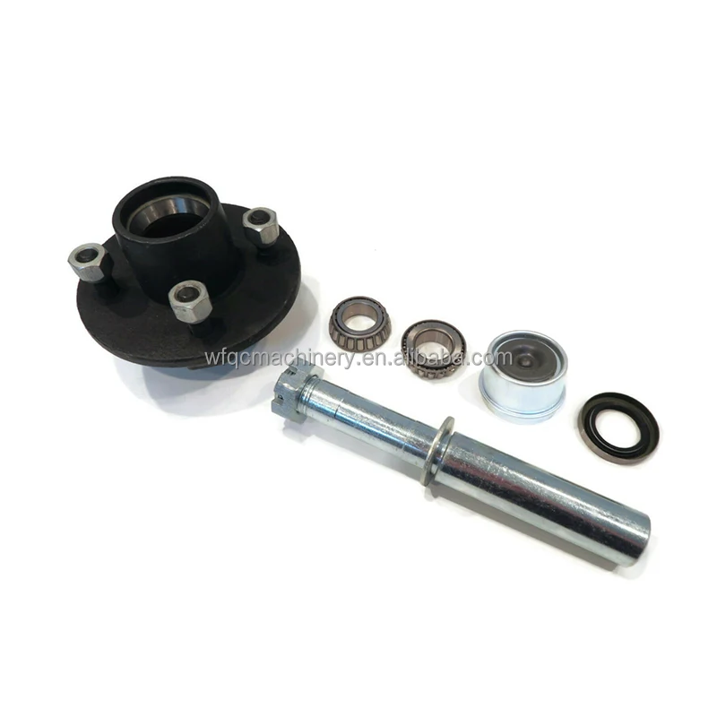 Boat Trailer Axle Kit Assembly With 4 On 4" Bolt Idler Hub & 1 1/4