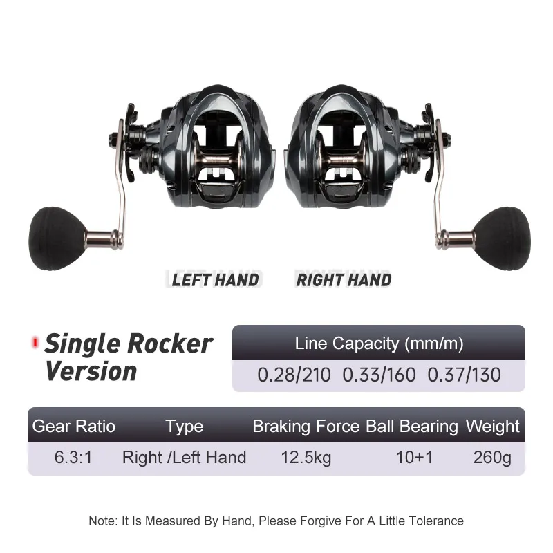 11bb ball bearing fishing bait casting reel SOUTHPAW Sea Fishing Metal Baitcasting Reel
