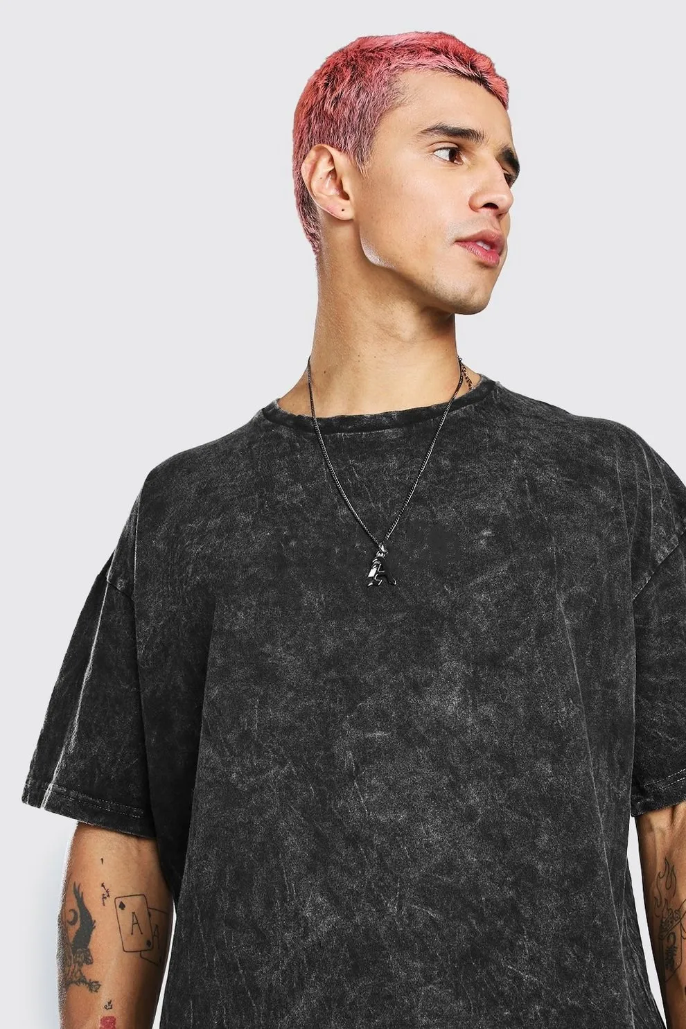 Washed Tee Color Brand Tee Acid Wash T-shirt Oversized Man Pre Blank T-shirts Bio Heavy ...