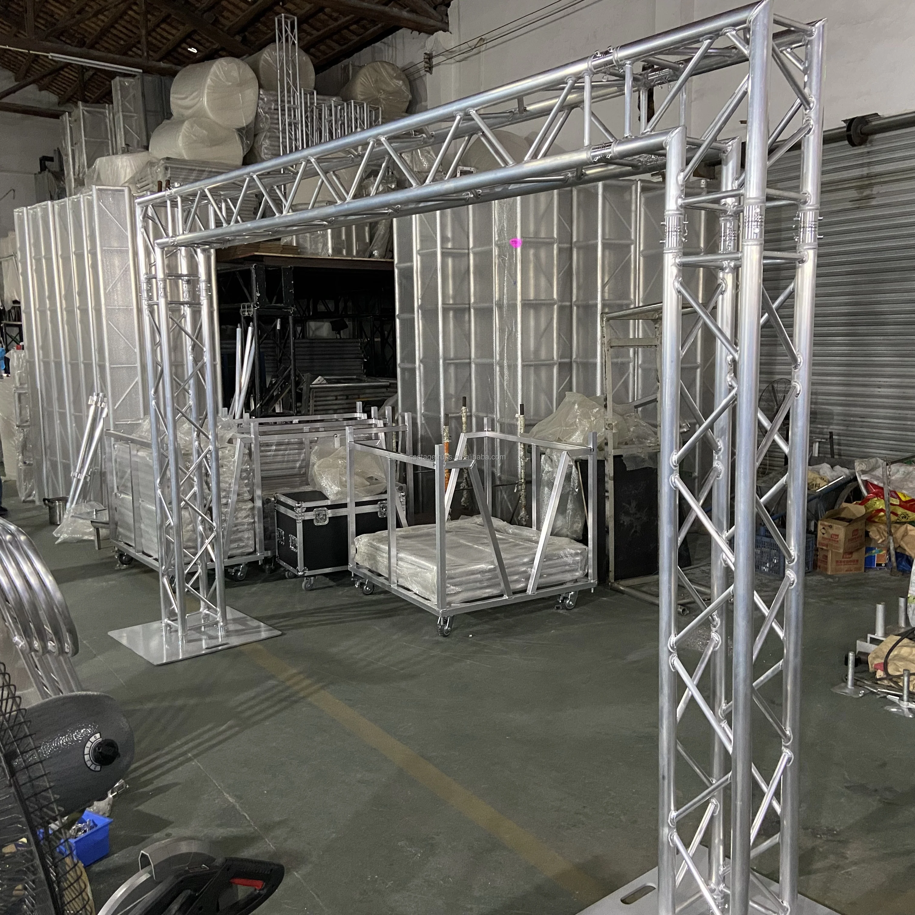 product f34 aluminum truss display truss gantry advertising stand stage lighting display with 90  truss corner  main tube 502mm-9