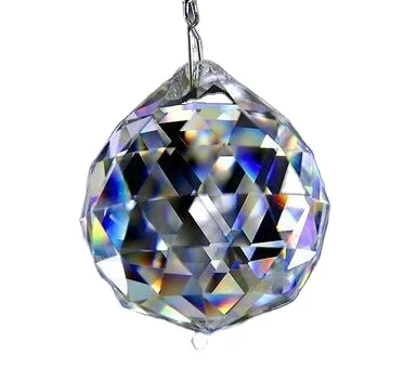 30 mm verre à facettes Boule de Cristal Lustre Suspendu Pendentif À faire soi-même éclairage Décoration