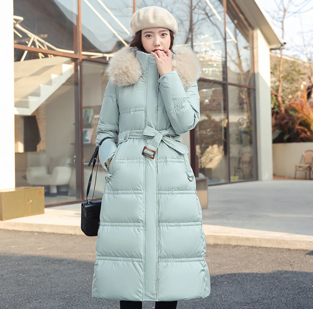 Wholesale Winter New Fashion Waist Belt Long Overknee Large Fur