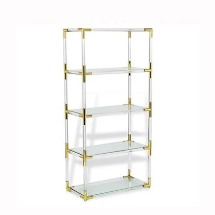 Buy Acrylic Lucite Clear Bathroom Corner Shelf from Shenzhen