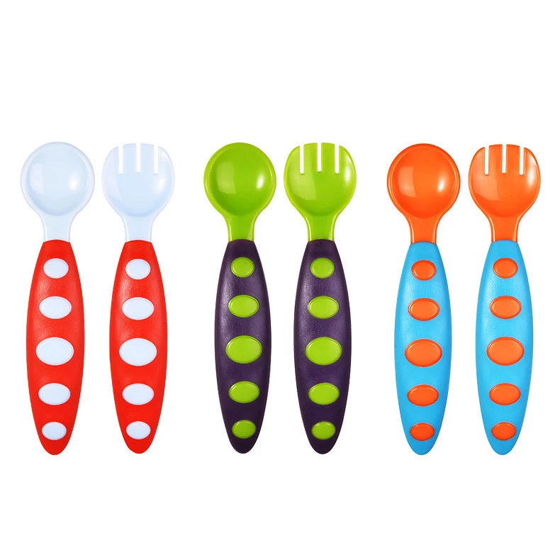Materiel D Apprentissage En Pp Pour Bebes Bricolage Multicolore Facile A Saisir Ustensiles D Alimentation Pour Bebes Ensemble De Cuilleres Et De Fourchette Pour Nourrissons Buy Cuillere Et Fourchette Pour Bebe Enfants Ensemble D Ustensiles A Manger