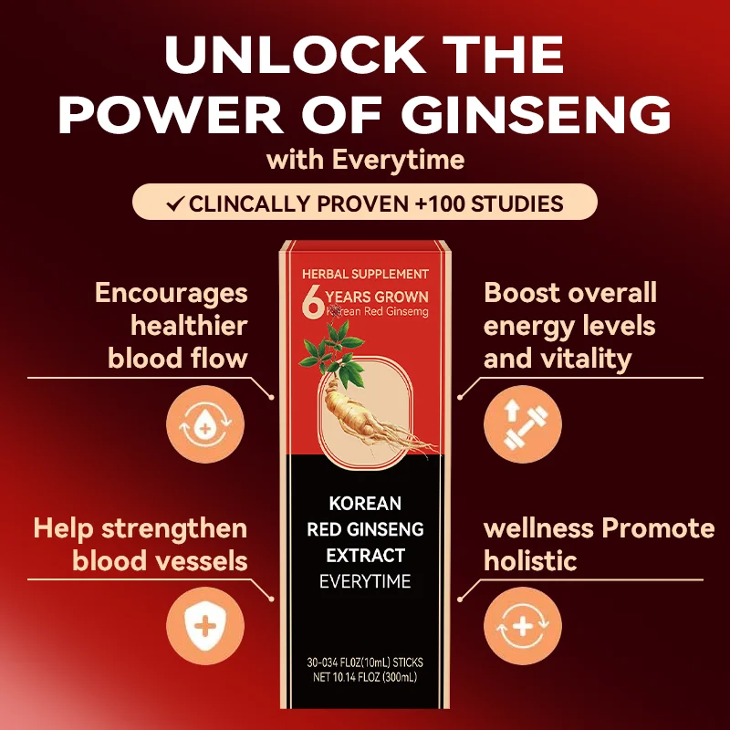 LIFEWORTH Premium Ginseng 6 Years Root Boost Stamina Korean Red Ginseng Extract Energy Liquid Drink Sticks