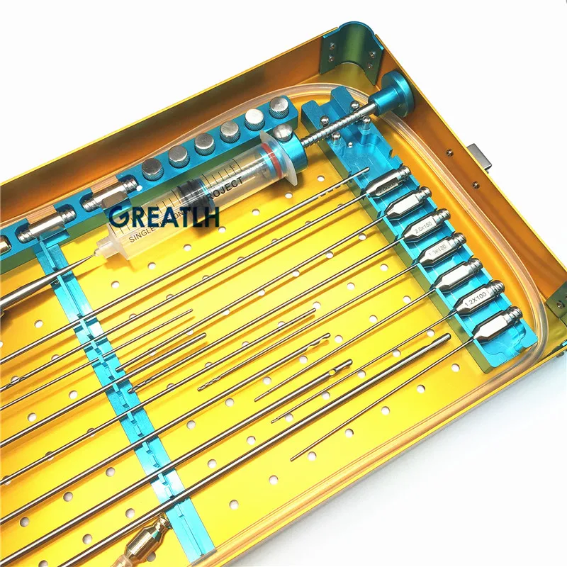Fat Stem Cell Fat Injection Set Fat Grafting Beauty Liposuction Cannula Kit Fat Transfer Syringe Kit for Plastic Surgery
