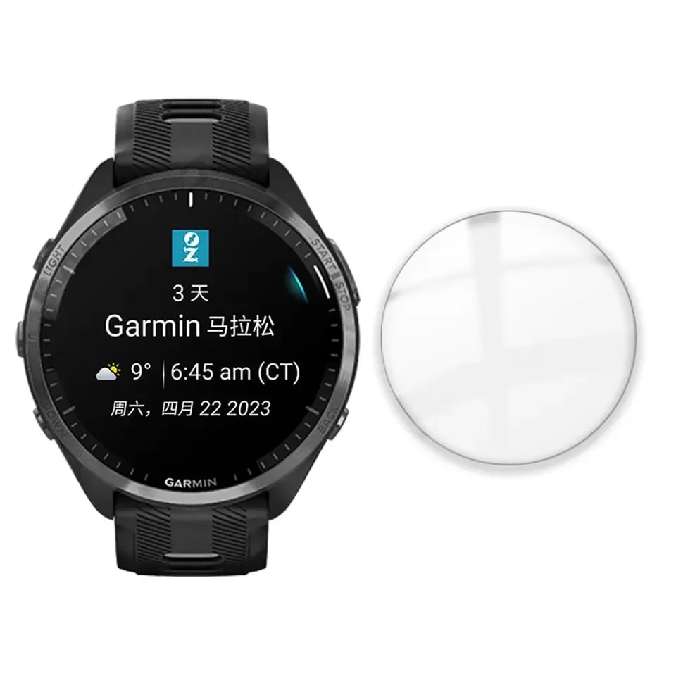 High Quality for Garmin Forerunner 965 Smart Watch Screen Protector HD Film Tempered Glass