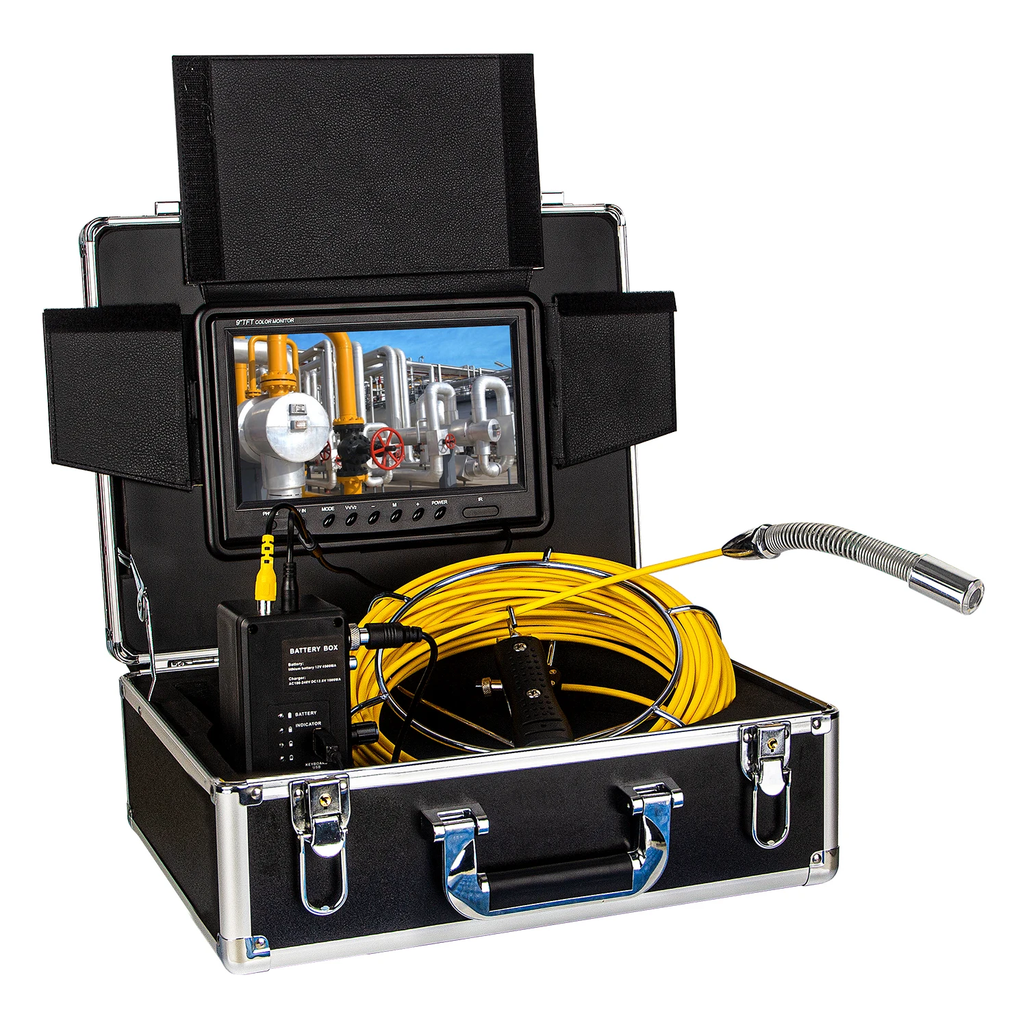 Best Drain Sewer Camera with 9inch HD 1080P screen 16GB Video Audio Recording&IP68 Waterproof for Home Plumbing Inspection