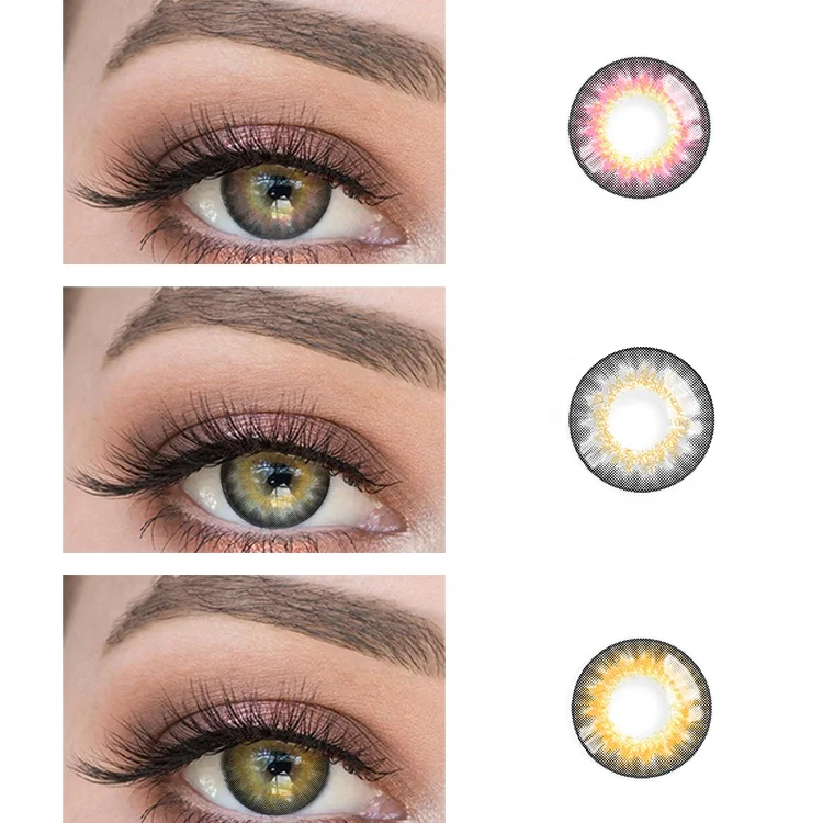 Realkoko Высокое качество Голливуд контактные линзы Кристалл глаз