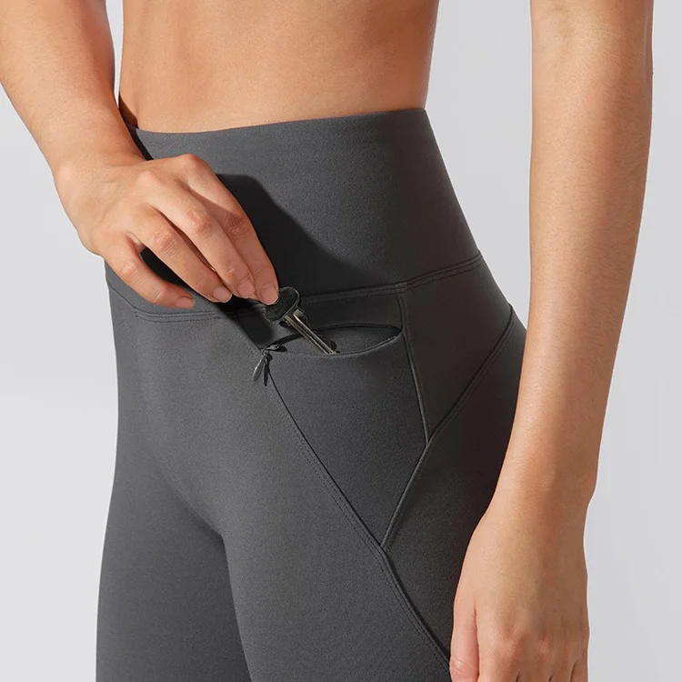 Polyester Spandex Capris Blank Yoga 