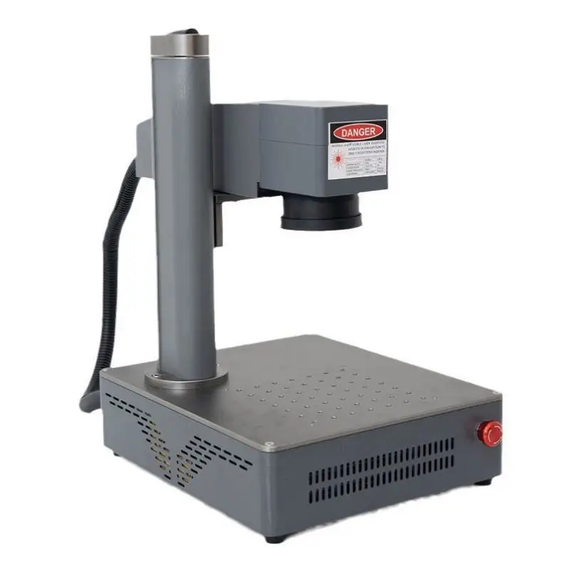 TEBAK 20W Desktop & Portable Fiber Laser Marking Machine, Metal Laser Engraver & Coding Machine
