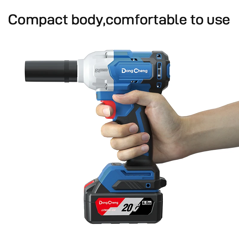 DongCheng New Arrival 1/2 Inch Brushless Motor 20V Power  Professional Battery Cordless Impact Wrench