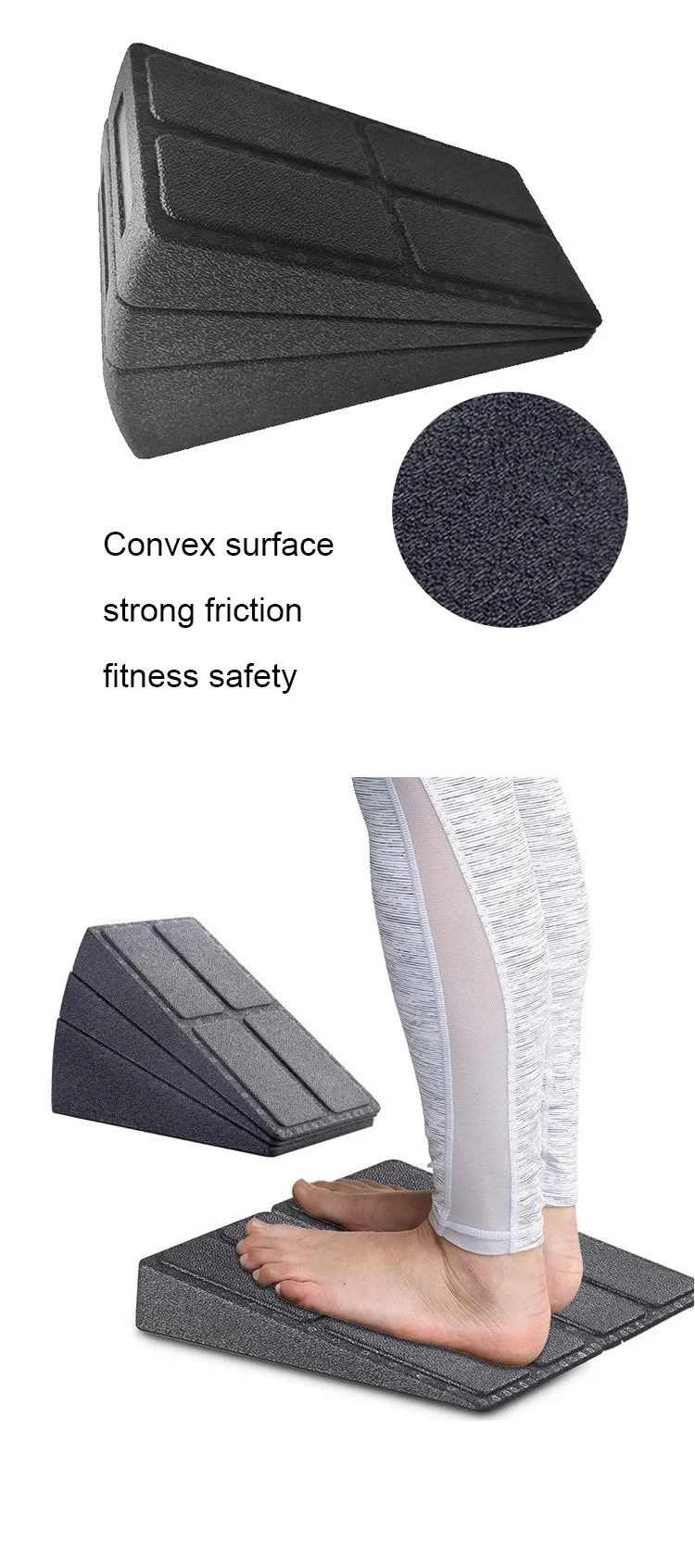 l0101 adjustable foam calf stretcher foot leg squat wedge block wedge slant board-7