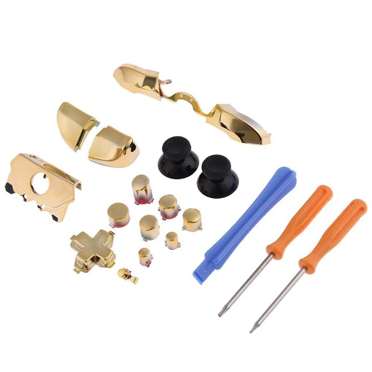 Colorful Controller Buttons Set - Replacement LB RB LT RT Buttons With Screwdriver Kit (Green)