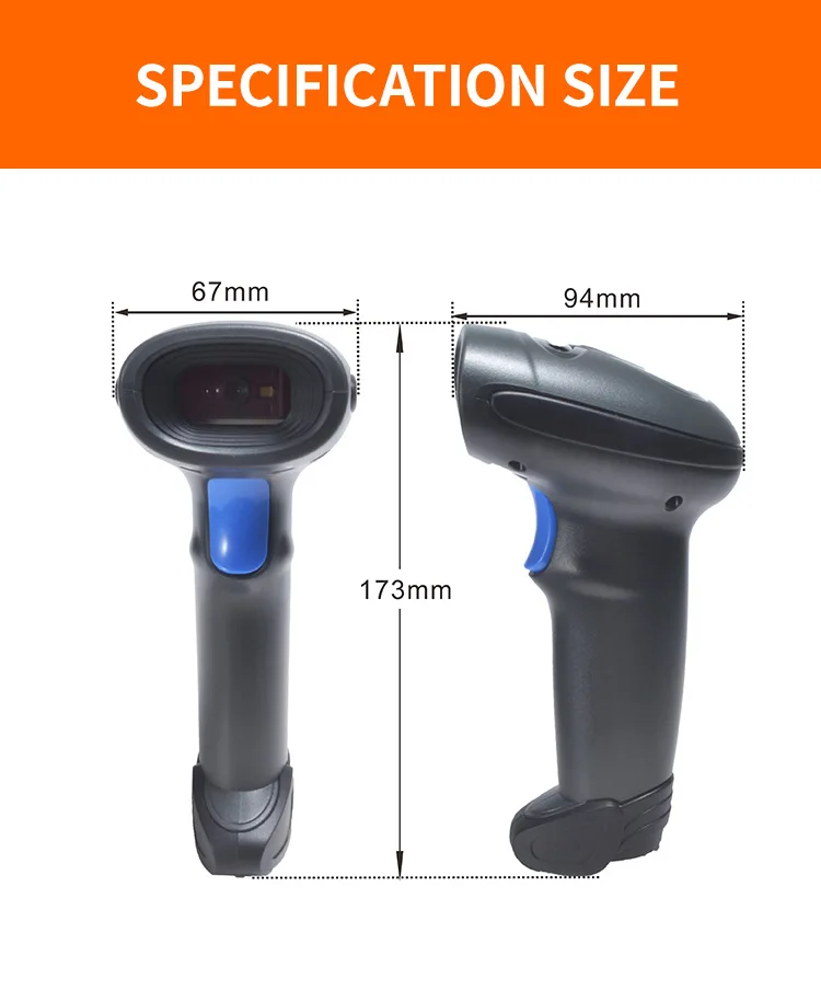 HENEX HC-3208 Automatic Sunlux Barcode Scanner Gun Zebex RS232 for Newland Netum QR Code Scanner USB Rugged Lottery Scanmarker