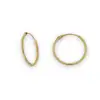 TUBE HOOP EARRINGS 0.80X14mm PLAIN