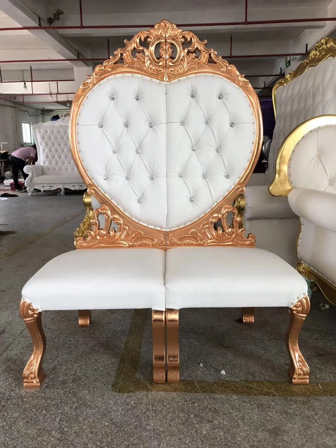 Luxury Royal Wedding Throne Sofa Chairs For Bride And Groom Used
