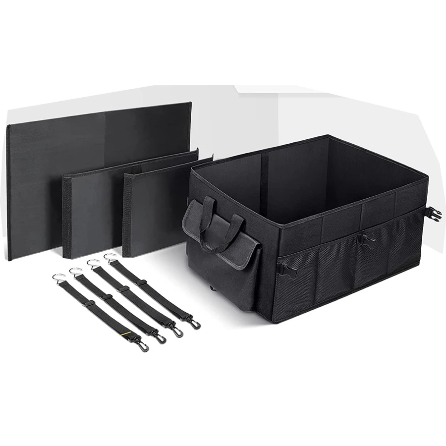 Автомобильные аксессуары Роскошный складной органайзер для багажника автомобиля с регулируемыми