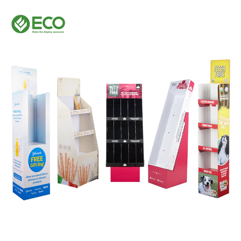 Customized Modern Cardboard Display Stand Rack for Lubricant Engine Oil Lube Oil Display Rack