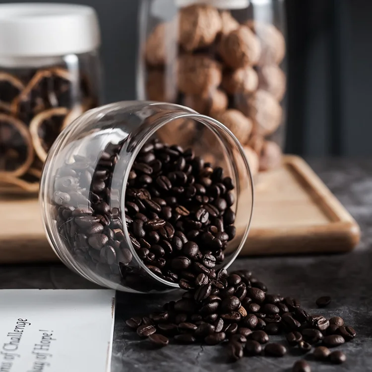 Vacuum Seal Food Storage Container Glass Jars  Glass Coffee Beans Sealing Canister Storage Glass Storage Jars