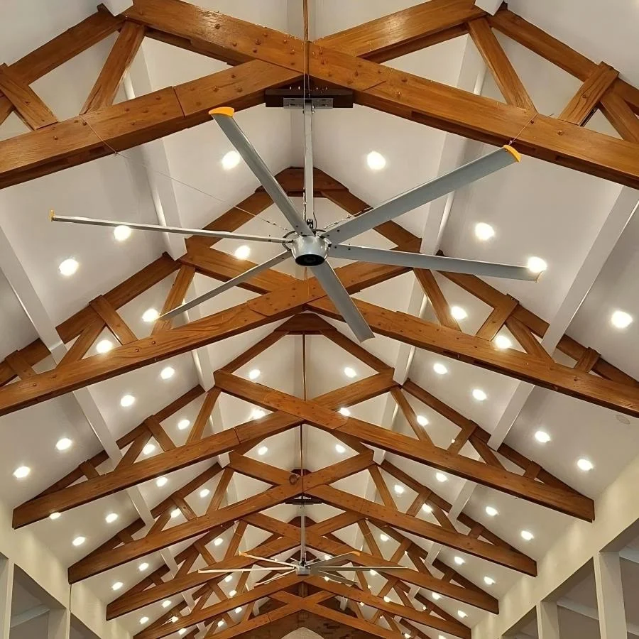 Big Ceiling Fan Ceiling 100 Inch 8 Feet Large Size Big Air Flow DC Motor HVLS Ceiling Fan