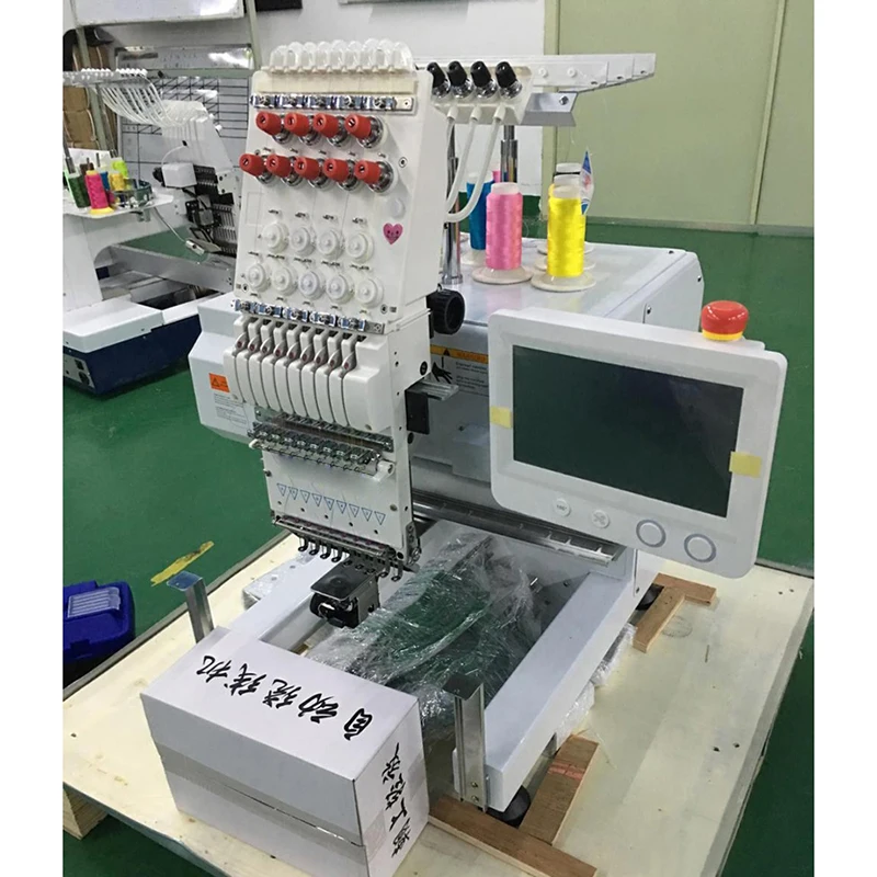 Spring Brand 1 Head 12 Pins Type Computerized Embroidery Machine