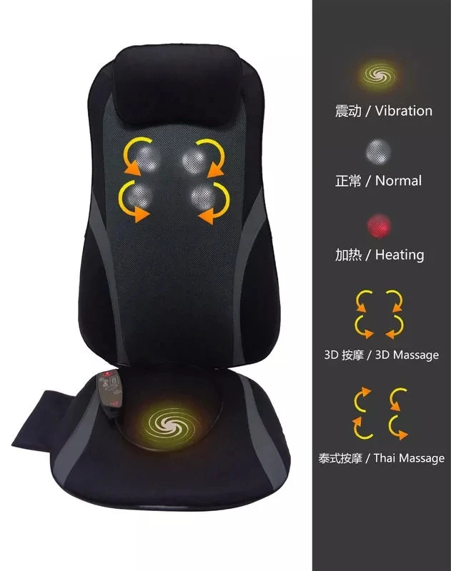 Customized 3d Rolling Kneading Back Massage Machine Seats Vibrator