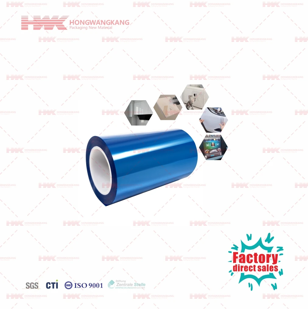 HWK Factory Custom PET Surface Plastic Film Anti-Static PET Protective Film for Electronics and Electrical Components