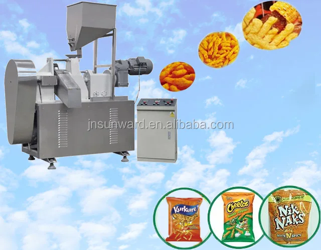 Small Scale Kurkure Making Machine Food Extruder Machine