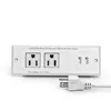 Blanc-2 * prises AC + 2 * USB-A-US