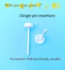 White--POM pin type pin (single pin)