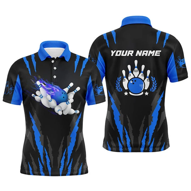 Custom Made Team Logo Bowling Tee Shirt Wholesale Printed Vintage Quick