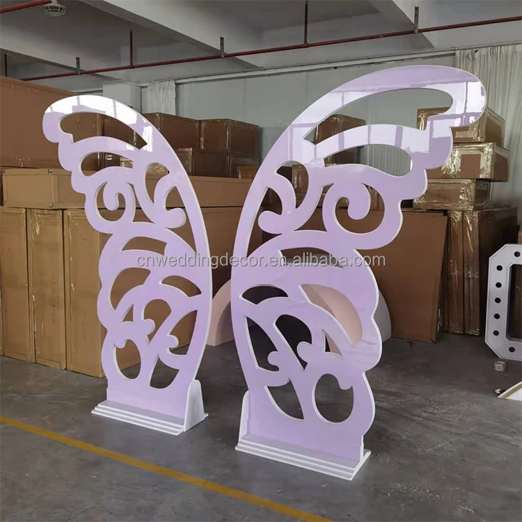 2022 New Personalized Butterfly Shaped Backdrop Stand Wedding Butterfly
