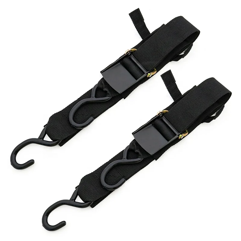 2 pk Heavy Duty Safety Adjustable Boat Trailer Transom Straps for Trailering