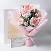 Bouquet di tulipani e rose rosa