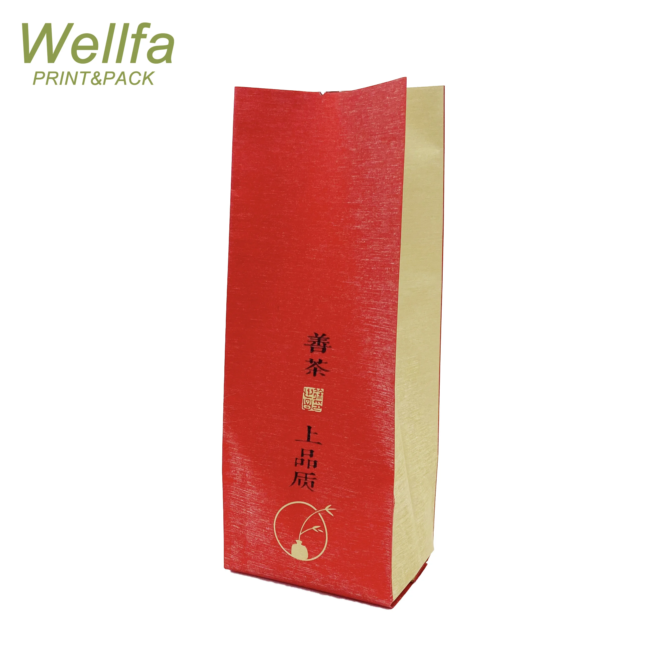 Kraft Paper Tea Bag Paper Packaging With Zip Lock / Tea Bag For Black