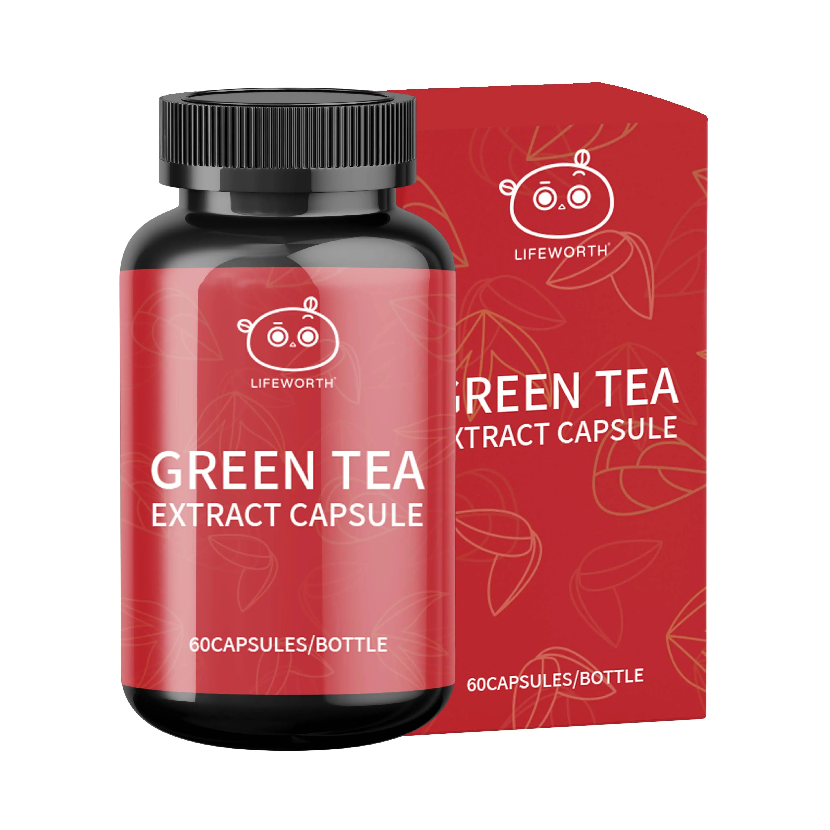 Lifeworth private label pre workout weight loss tea diet green tea capsule