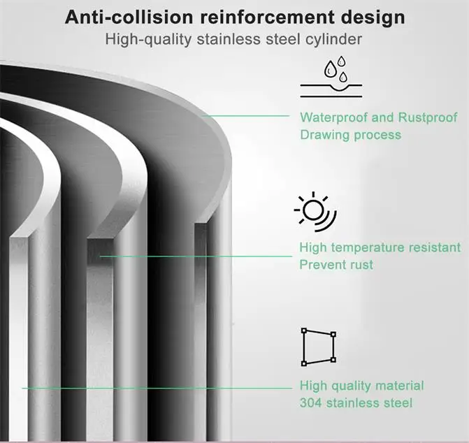 Semi-automatic Retractable Bollard Reflective Tape Lifting Bollards Warning Bollard