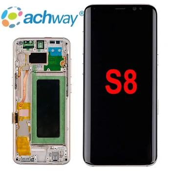 Original S8 LCD Screen for Samsung Galaxy S2 S3 S4 S5 S6 S7 edge S8 S9 S10 S21 Ultra LCD Display Screen Factory Supply