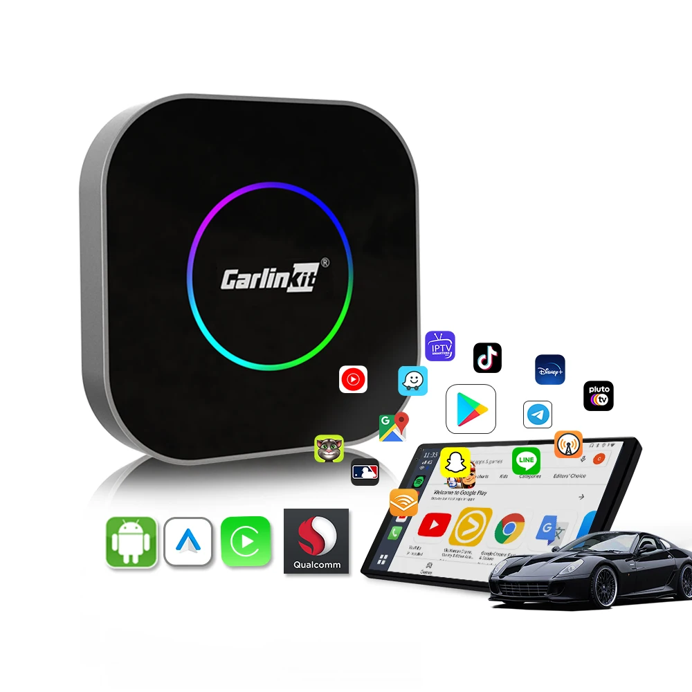 New Android 13 System Car Smart Ai Tv Box 3 In1 Tbox S2 64Gb 512Gb Android Auto Carplay Wireless Car Play Adapter for Apple