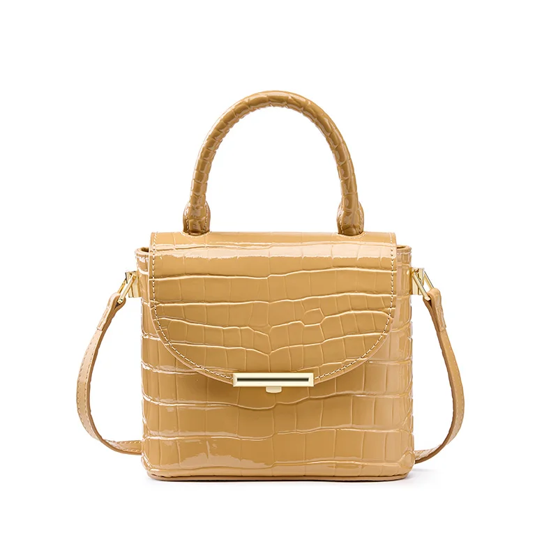 Customize Design Wholesale High Quality Crocodile Pattern Leather Crossbody Shoulder Cow Leather Bag for Women’s Shoulder Bags
