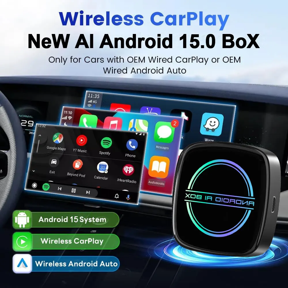 WOOBOOBOX Gt8d Qualcomm 6350カープレイエイボックスカーペイGPS