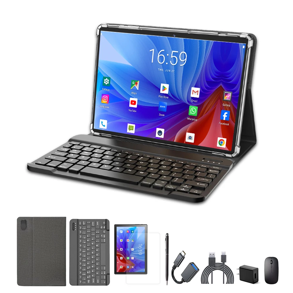 CRELANDER 10.1 Inch Tablet - Dual Wifi, 6GB RAM, 128GB Storage