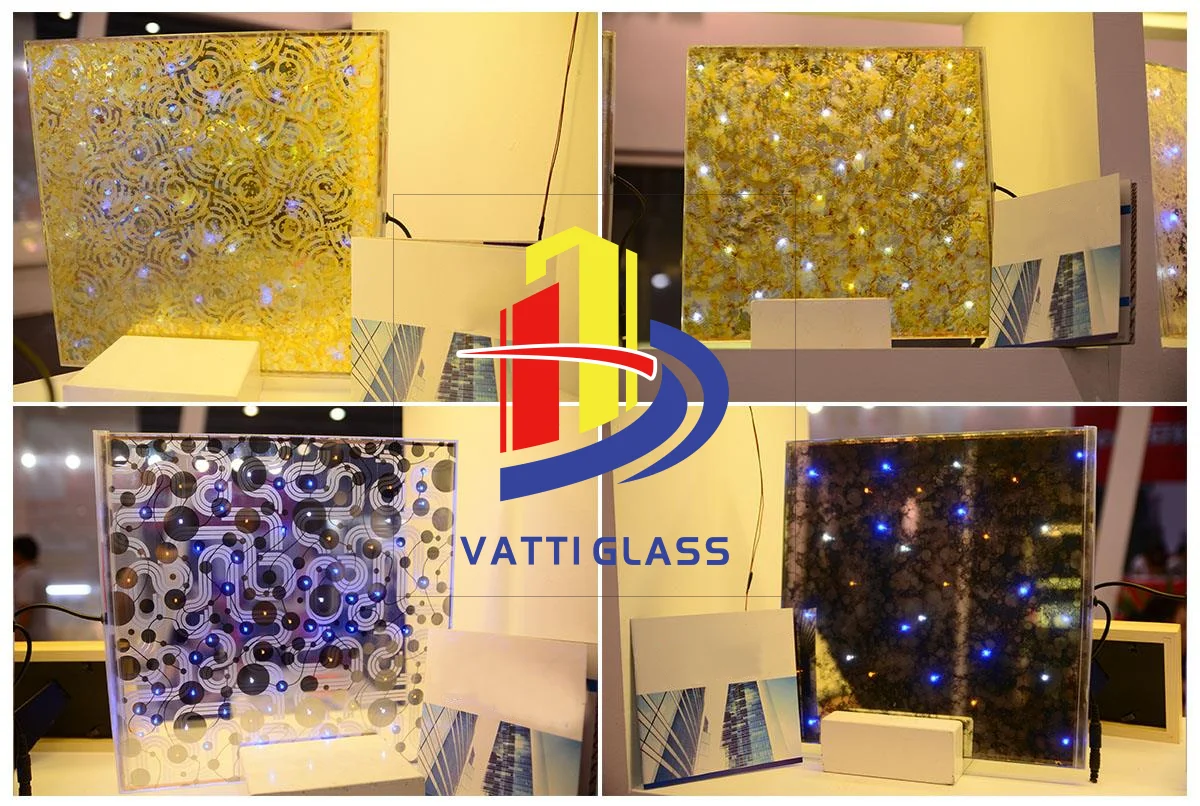 Manufacturer Customized Full Color Outdoor Glass Mesh Transparent Glass