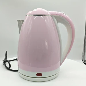 Modern Household Appliances Simple Plastic Double Ironing Stainless Steel Color Electric Kettle for Home and Hotel