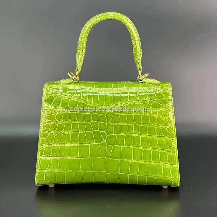 Luxury hot selling lady genuine crocodile leather skin tote bag