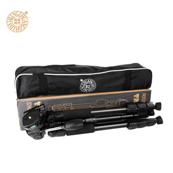 57.5 Inch Q111 Professional Aluminum Live Streaming Photographic Camera Tripod for Digital DSLR Video Camera Smart Phone Tripod detail image
